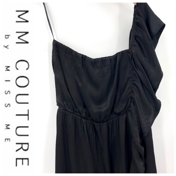 💕SALE💕MM Couture Miss Me Black Ruffle Dress - Picture 6 of 8